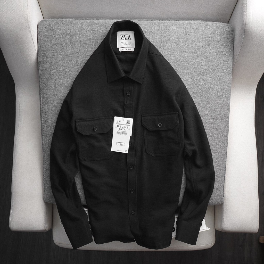 [ZARA] Áo sơ mi Nam dài tay [BAO ĐỔI TRẢ] NHUNG cực phong cách | BigBuy360 - bigbuy360.vn