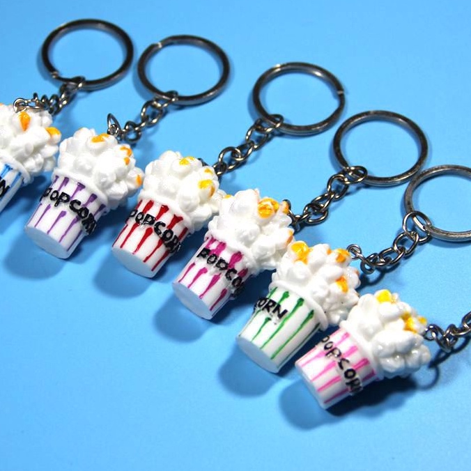 (Thaosi8420) Móc khóa bỏng ngô bắp rang bơ rạp phim dễ thương