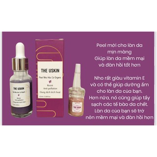 [Peel Nho Hữu Cơ Organic] se khít lcl, căng bóng da 200ml