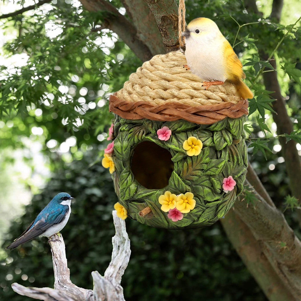 Mô hình ngôi nhà chim treo tường trang trí mới