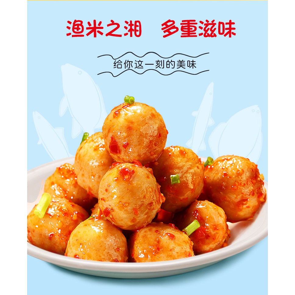 [HÀNG MỚI VỀ] Chả Cá Viên Tẩm Vị Cay Siêu Ngon - Gói 20gr
