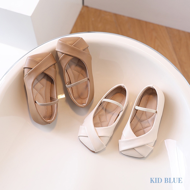 Giày Búp Bê Đế Mềm Phong Cách Công Chúa Cho Bé Gái