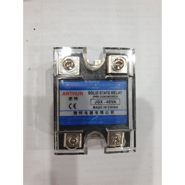 Rơ le bán dẫn Athur 100DA, 100VA, 100AA, 40VA, 40DA, 50VA, 60Va, 80VA, 40AA, đế tản nhiệt nhỏ, đế tản nhiệt to