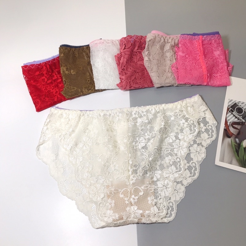 Quần Lót Nữ Ren Sexy thiết kế họa tiết ren xuyên thấu siêu gợi cảm quyến rũ