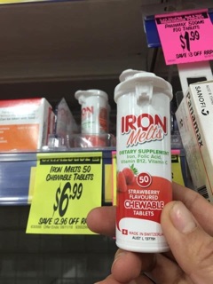 Hàng chemist -  Sắt ngậm Iron Melt 30v