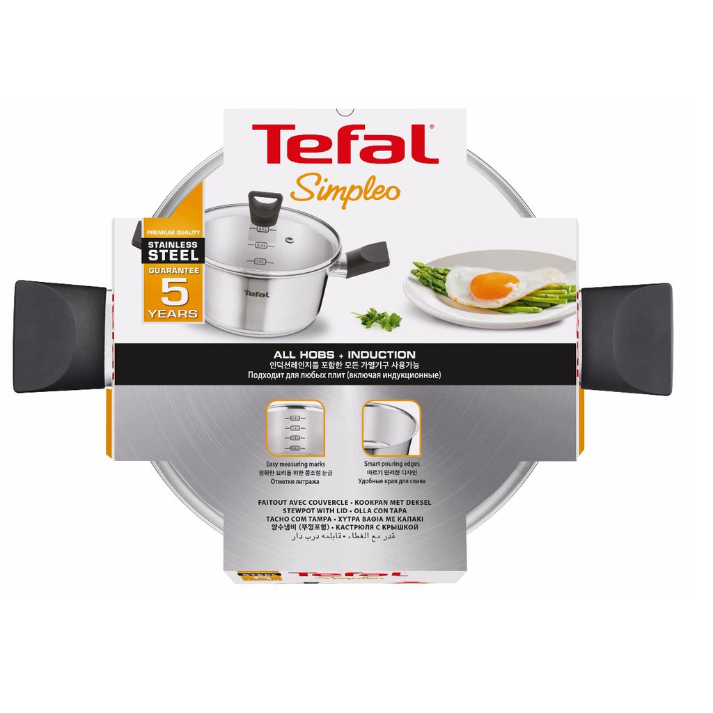 Nồi Inox Tefal Simpleo B9054495 20cm 2.7L - Hàng chính hãng