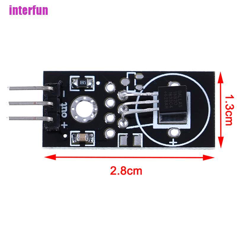 [Interfun1] Ds18B20 3 Pins Wire Digital Thermometer Temperature Ic Sensor Module [Fun]