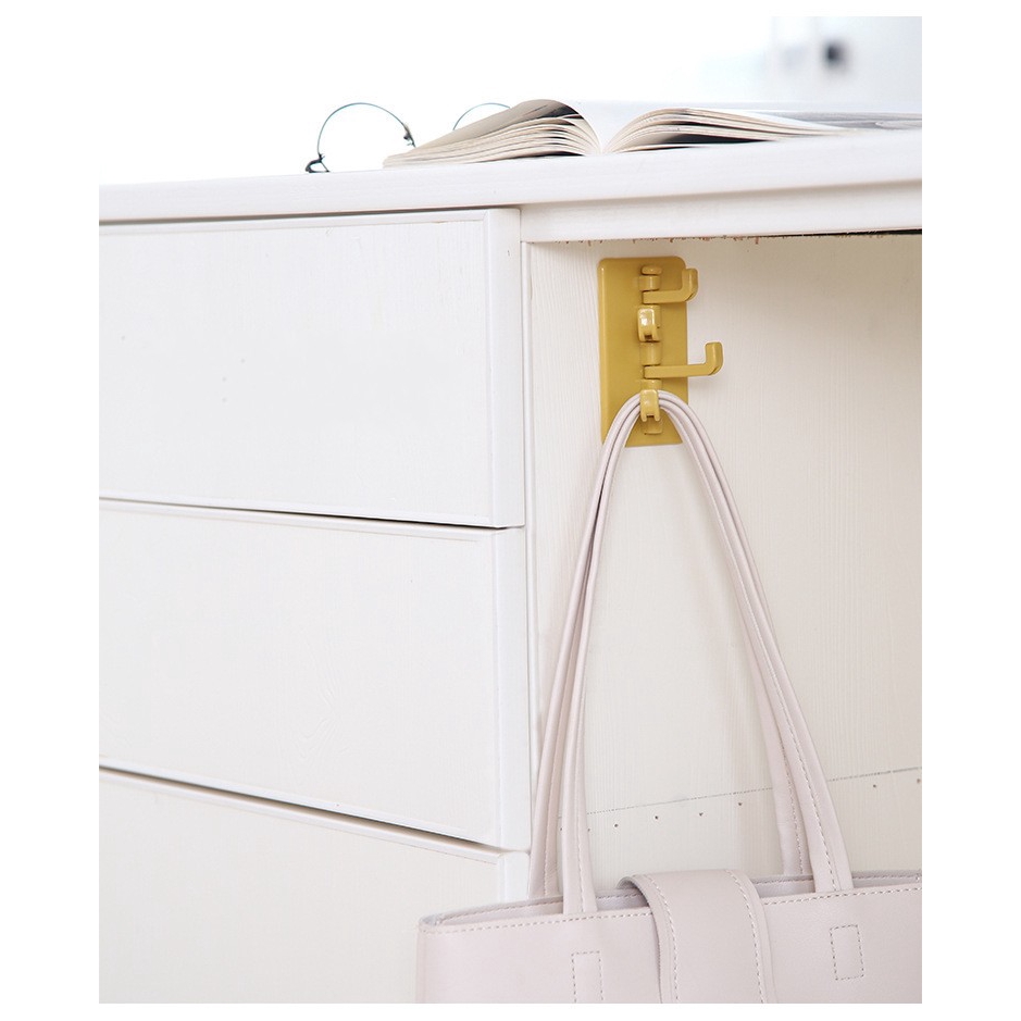 Móc Treo Đồ Dán Tường Bằng ABS Tự Dính Xoay Tiện Dụng Cho Nhà Bếp / Phòng Tắm