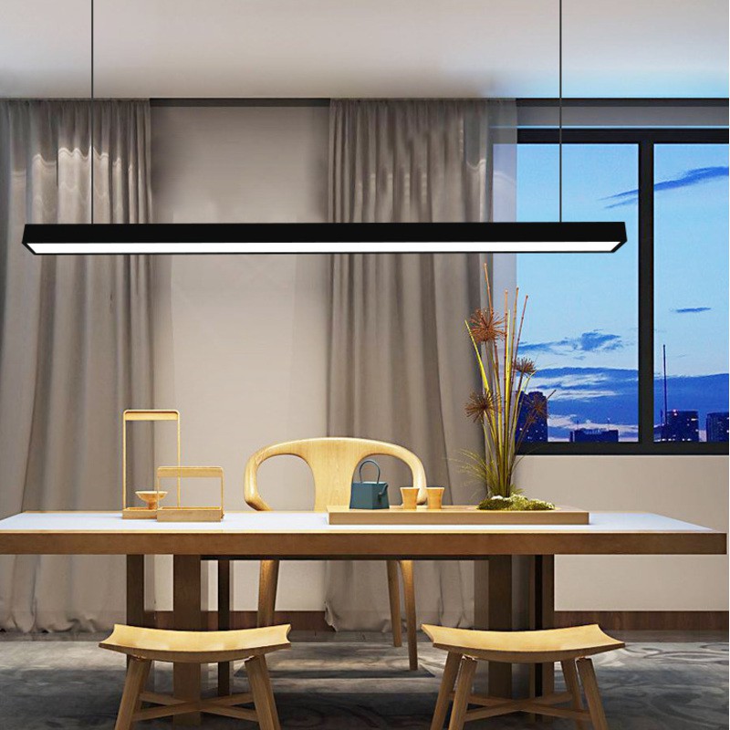 Đèn Thả Văn Phòng - Đèn Thả Máng Cao Cấp Khung Nhôm + Acylic, Led Loại 1 Poli (Ánh Sáng Trắng Hoặc Vàng Tùy Chọn)