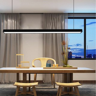 Đèn thả văn phòng - đèn thả máng cao cấp khung nhôm + Acylic, led loại 1 POLI (ánh sáng trắng hoặc vàng tùy chọn)
