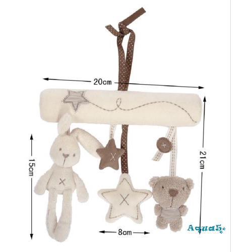 Đồ chơi thú nhồi bông treo xe đẩy dễ thương ngộ nghĩnh cho bé