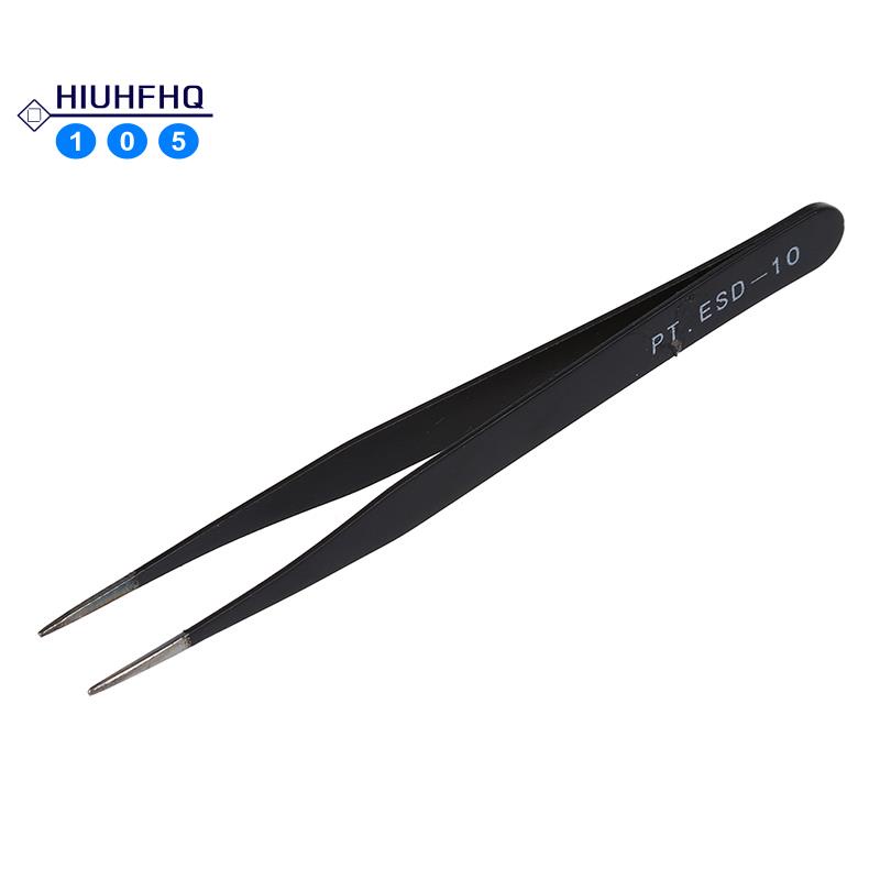 Nhíp kim loại màu đen đầu nhọn đa dụng tiện lợi