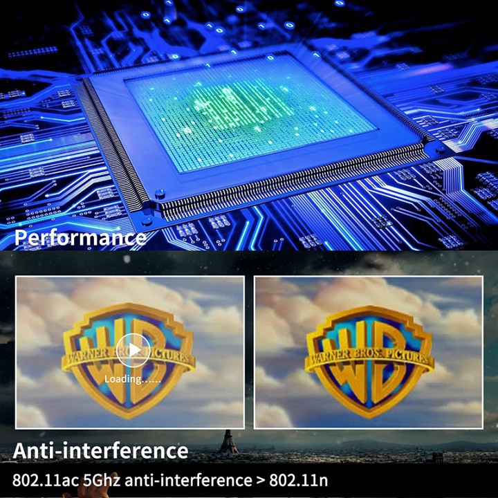 Thiết Bị HDMI Không Dây Kết Nối Điện Thoại Với TIVI FULL HD 4K MiraScreen K6