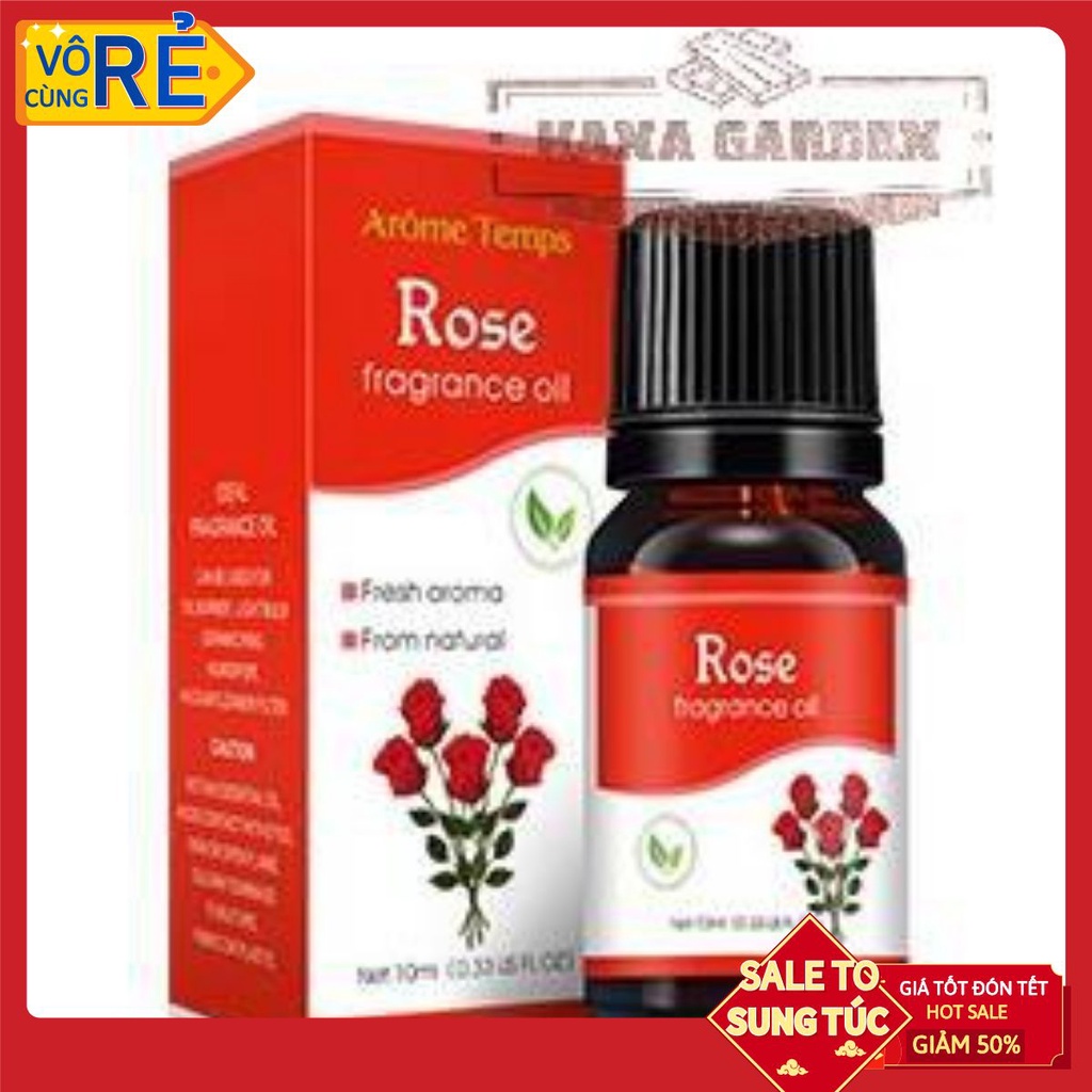 Tinh dầu Hoa Hồng (Rose oil) Tinh dầu thiên nhiên GIÁ RẺ Dung Tích: 10ml