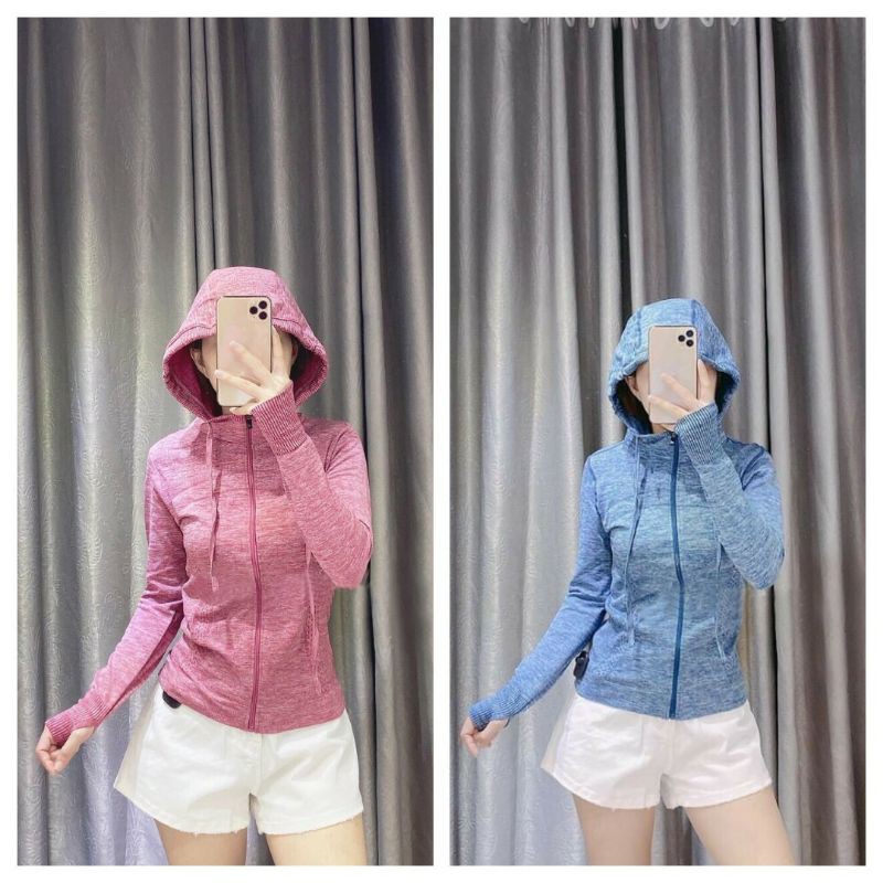 Áo Khoác Thể Thao Nữ Ôm Body. Áo Tập Gym, Yoga 3M. Cos size Đại 36-70kg | BigBuy360 - bigbuy360.vn