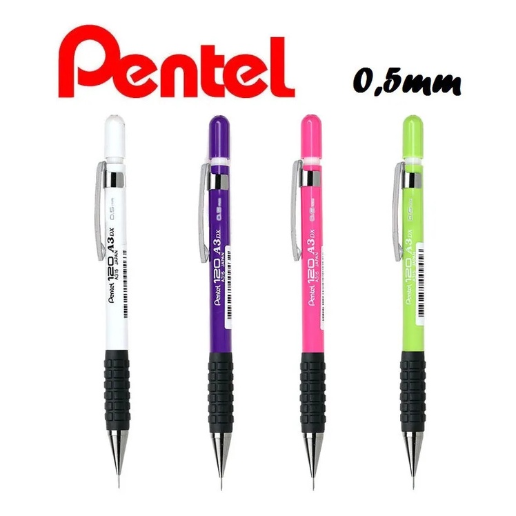 Bút Chì Kim Kỹ Thuật Pentel 120 A3 | Ngòi Bút Bằng Thép Chắc Chắn | Hạn Chế Gãy Ngòi | Mechanical Pencil | 4 Cỡ Ngòi