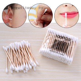 Bộ 100 Tăm Bông Cotton Dùng Để Vệ Sinh Lỗ Tai Tiện Dụng