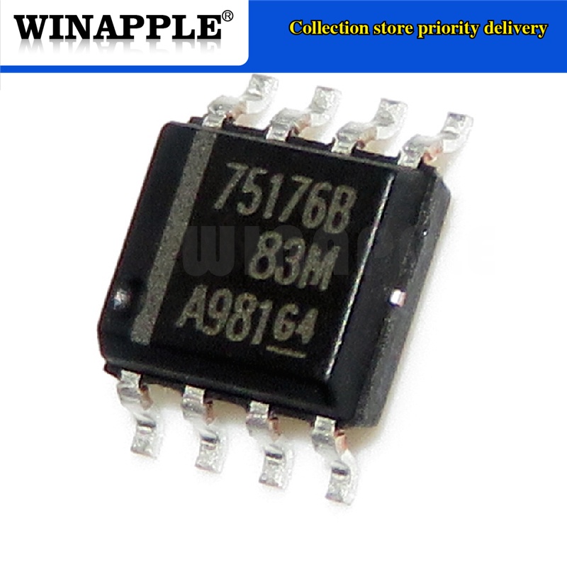 10 Cái / lốc SN75176BDR SOP8 SN75176B SOP SN75176 SOP-8 75176B SMD mới và IC