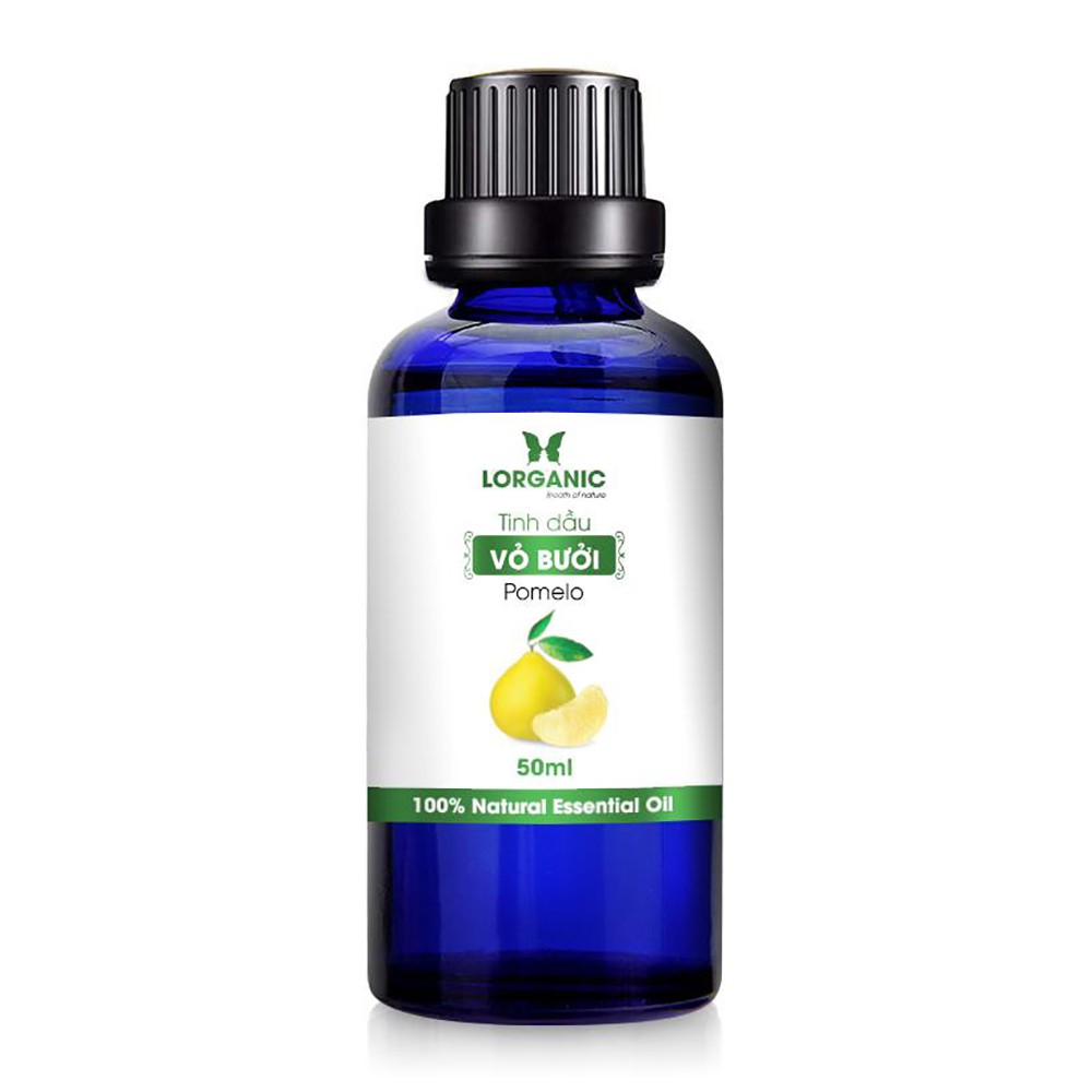 Tinh dầu vỏ bưởi nguyên chất Lorganic Pomelo 100% Natural Essential Oil 50ml