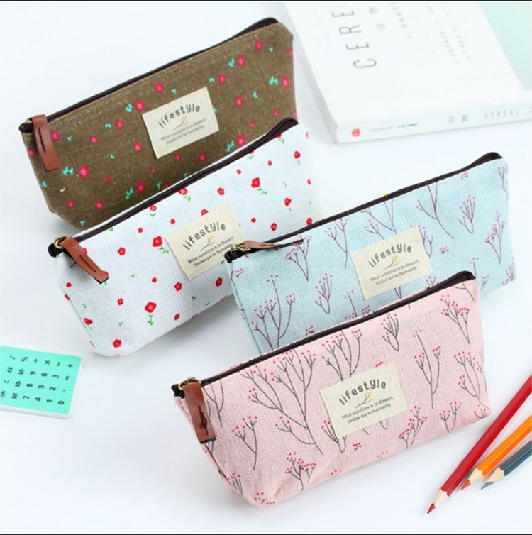 Túi Đựng Bút In Họa Tiết Xinh Xắn