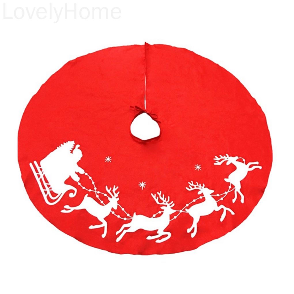 Chân váy trang trí cây thông Noel 100cm họa tiết Giáng sinh