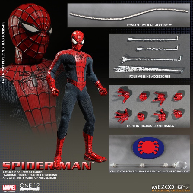 Mô hình Mezco chính hãng - Spiderman Comic Ver