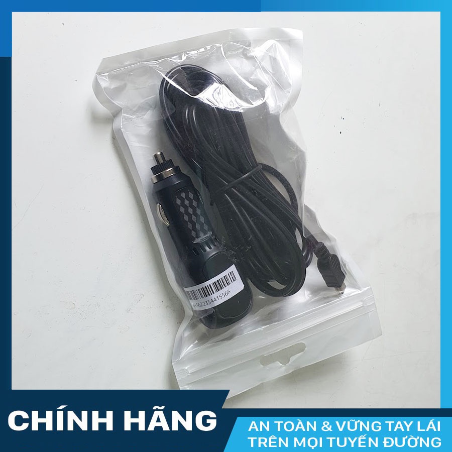 Nguồn sạc camera hành trình ô tô cao cấp Laika F1 có cổng sạc USB - Bảo hành 24 tháng