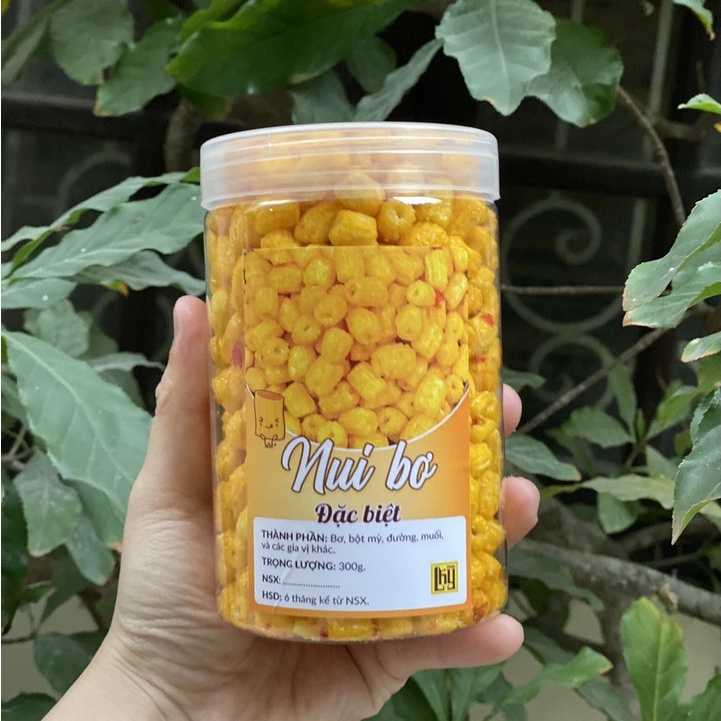 Hộp nui bơ chiên giòn🍟FREESHIP🍟 nui sen giòn sấy bơ LhyFood đồ ăn vặt 300g