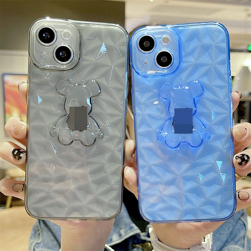 Suntaiho ốp lưng iphone Ốp điện thoại dẻo trong suốt vân kim cương 3D thích hợp cho IPHONE 7/ 8 11PROMAX 13 12 X XR XSMAX 12PRO 13PRO