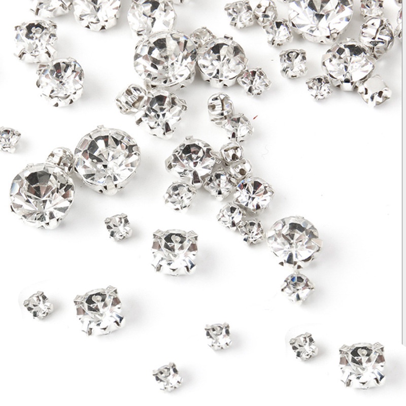 Kim Cương Giả 3mm-10mm Trang Trí Giày Đám Cưới