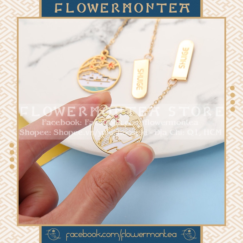 Thẻ Đánh Dấu Sách | Bookmark Dây Kim Loại - Cổ Phong 01