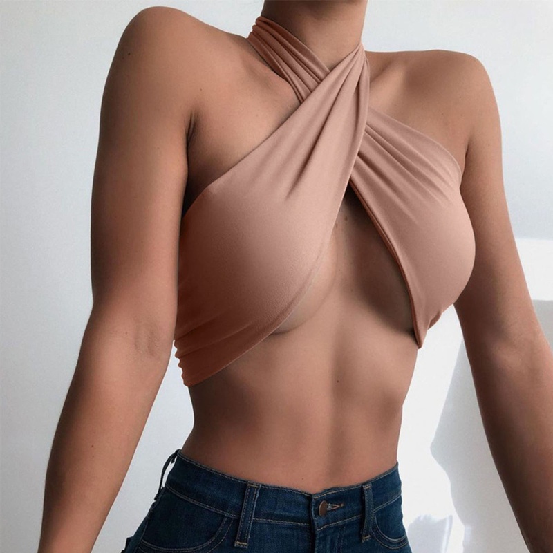 Áo Croptop Hai Dây Hở Lưng Màu Trơn 10MK Quyến Rũ Cho Nữ