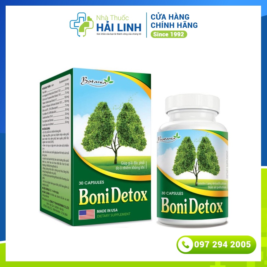 [CHÍNH HÃNG]BoniDetox - Boni Detox Giúp Giải Độc Phổi, Phòng Ngừu Ung Thư Thổi