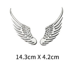 Bộ cánh đại bàng 3D dán xe hơi, ô tô, xe tải 2 màu vàng, bạc