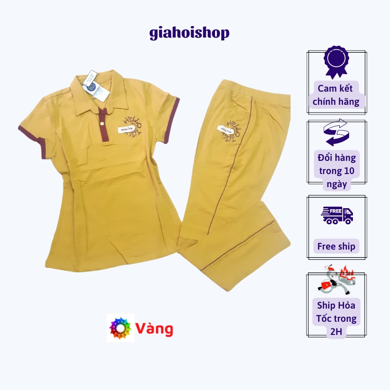 Đồ Bộ, Bộ mặc nhà Gia Hồi mẫu tay ngắn quần dài Hello Judy