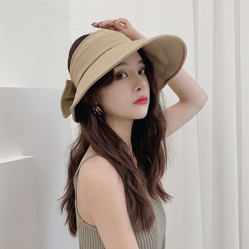 Mũ Vành Rộng Hở Chóp Chống Tia UV/Nắng/Chống Tia UV Phong Cách Nhật Bản