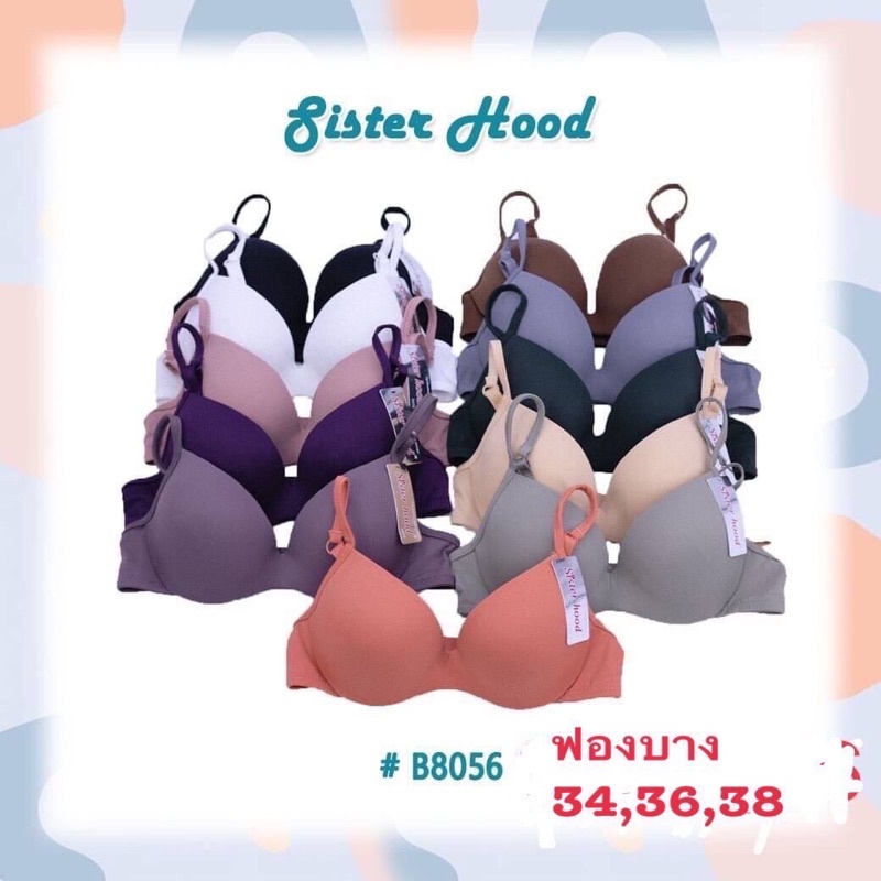 Áo Thái Sisterhood Có Gọng Mút Mỏng. Áo  gọng trơn cup 3/4 ngực mút ép siêu êm. Giúp nâng, đẩy vòng 1 đẹ