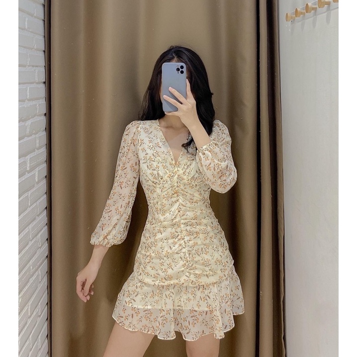 Đầm ORI - Đầm nhún eo cách điệu