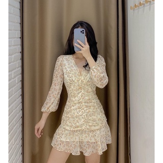 Đầm ori - đầm nhún eo cách điệu