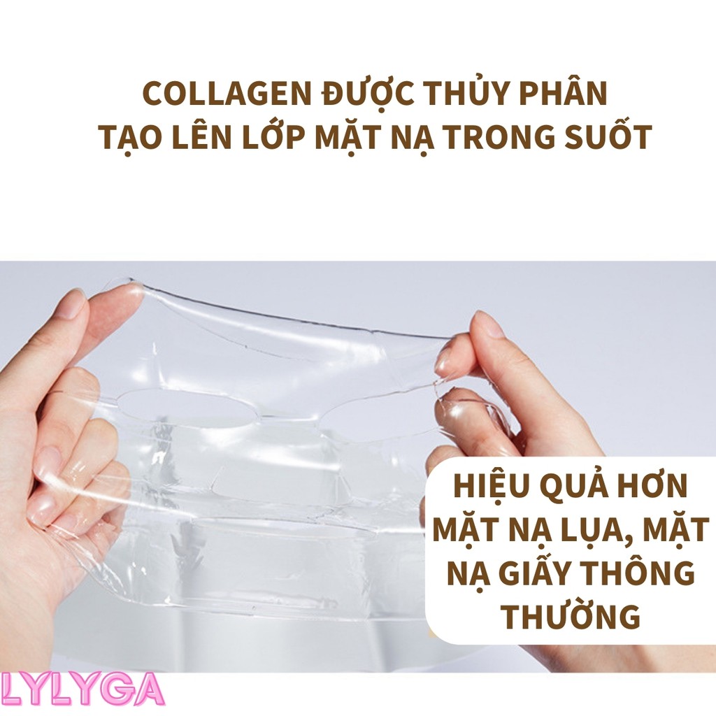 Mặt nạ Vàng 24K COLLAGEN BIOAQUA trong suốt dưỡng da cấp ẩm - Golden luxury hộp 4 cái mặt nạ nội địa trung MN13