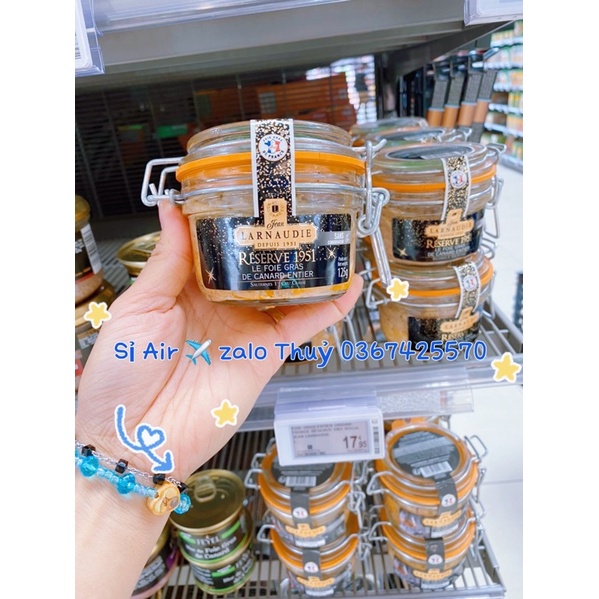 (Air ✈️ đủ bill) Pate gan ngỗng Pháp Foie Gras Laraudie - Origine France date 2025
