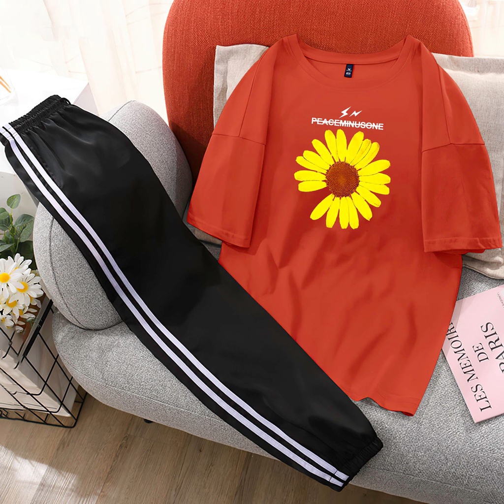 Sét Bộ xinh mặc ở nhà Áo form rộng oversize + quần thể thao siêu xinh [Mã 08]