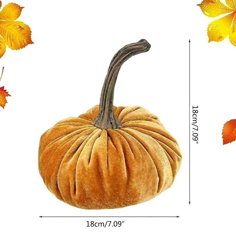 Bí Ngô Nhồi Bông Thủ Công 6 &quot;Siêu Mềm Trang Trí Lễ Tạ Ơn Lễ Tạ Ơn