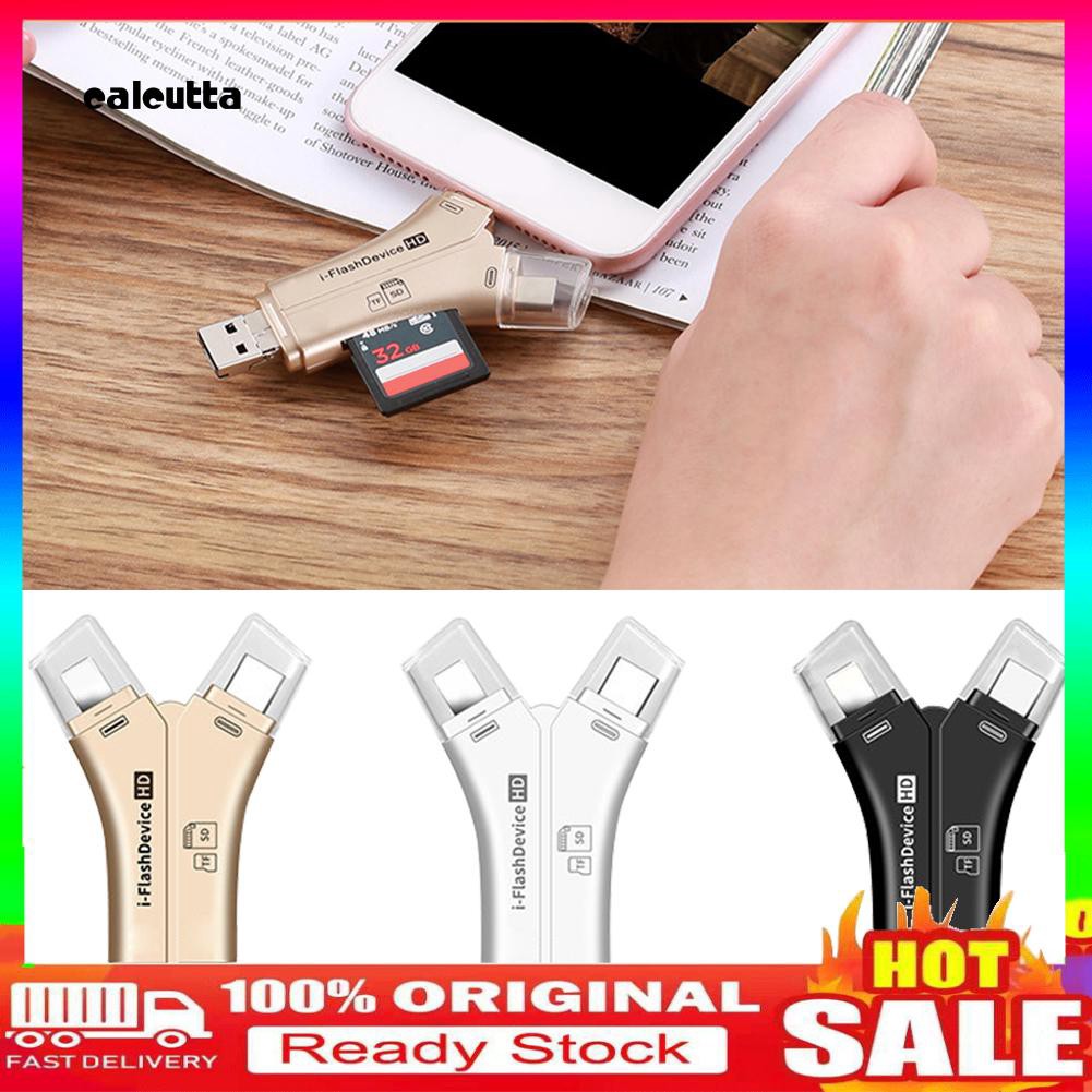 ★DC★Multifunctional 4 in 1 3.0 OTG TF SD Card Reader for PC iPhone Android Type-C | BigBuy360 - bigbuy360.vn