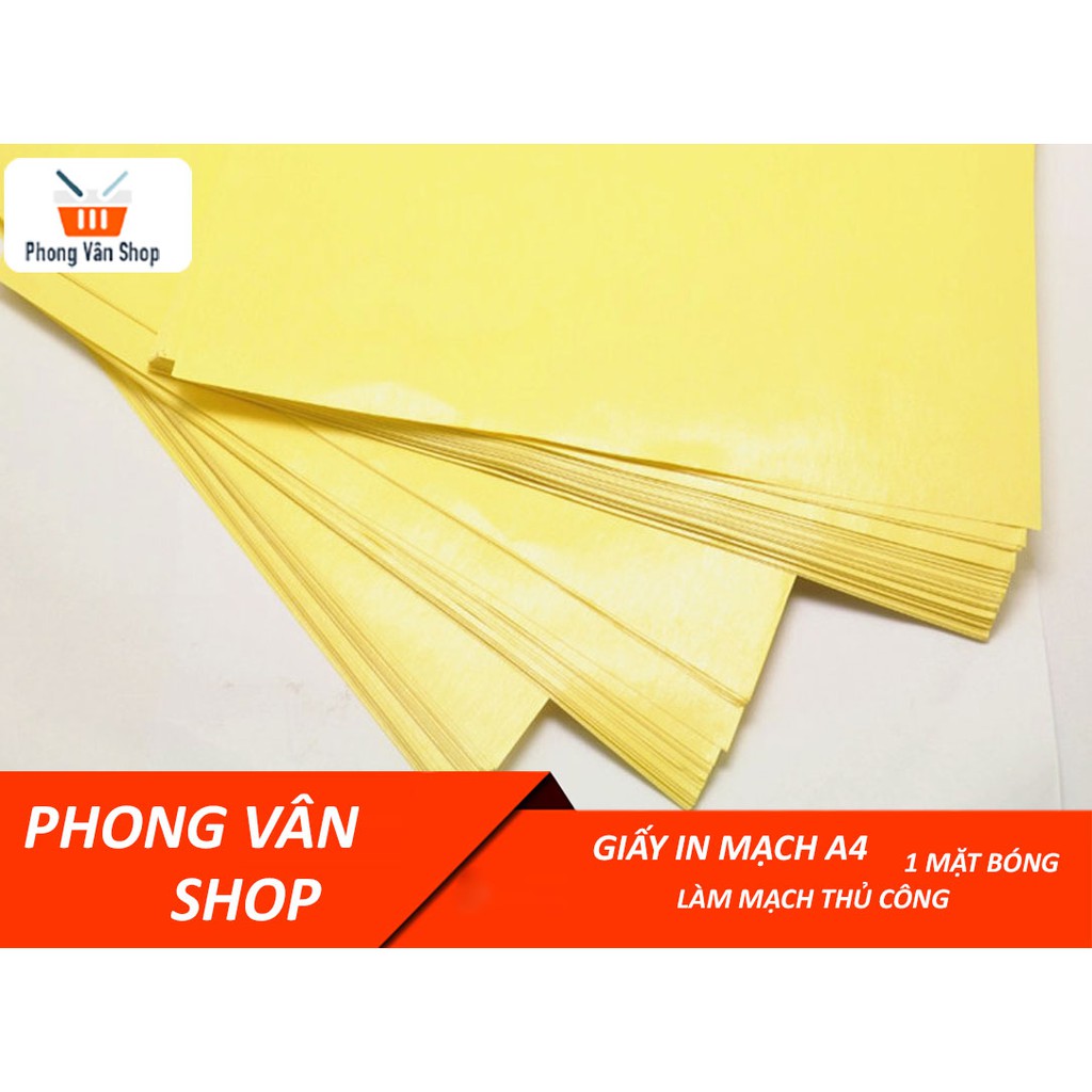 10 Giấy in bo mạch A4 - In bo mạch thủ công - Có 1 mặt bóng