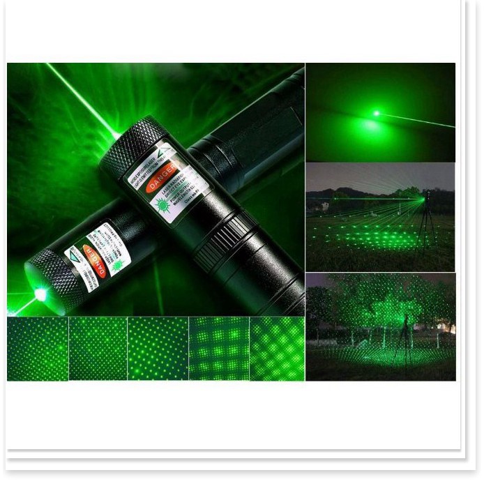 Đèn Pin Laser YL-303, Tia Xanh Lá, Cực Mạnh, Siêu Sáng