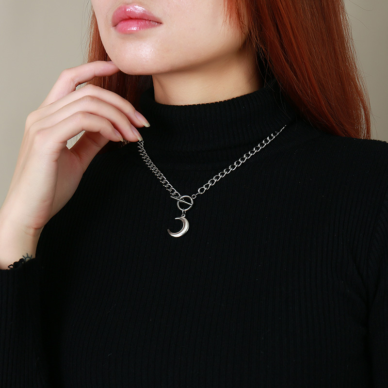 Vnox vòng cổ Mặt Trăng Khuyết Phong Cách Boho Thời Trang