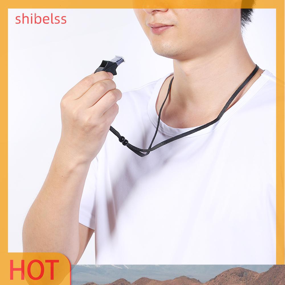 （ʚshibelss）Sports Soccer Basketball Referee Plastic Whistles Outdoor Survival Tools