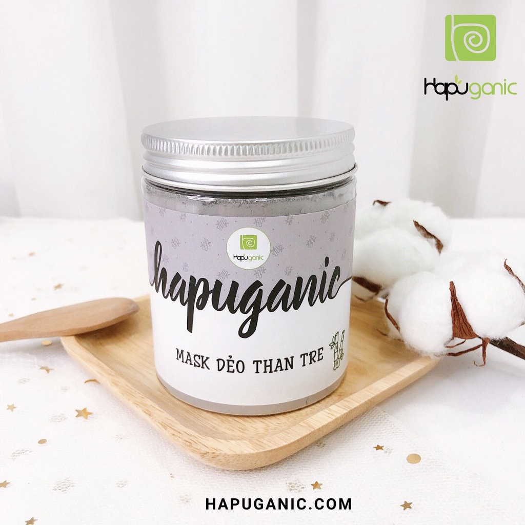 Mask Dẻo Than Tre Hapu Organic chuyên dùng trong Spa uy tín Mặt Nạ Dẻo giảm mụn, thanh lọc da