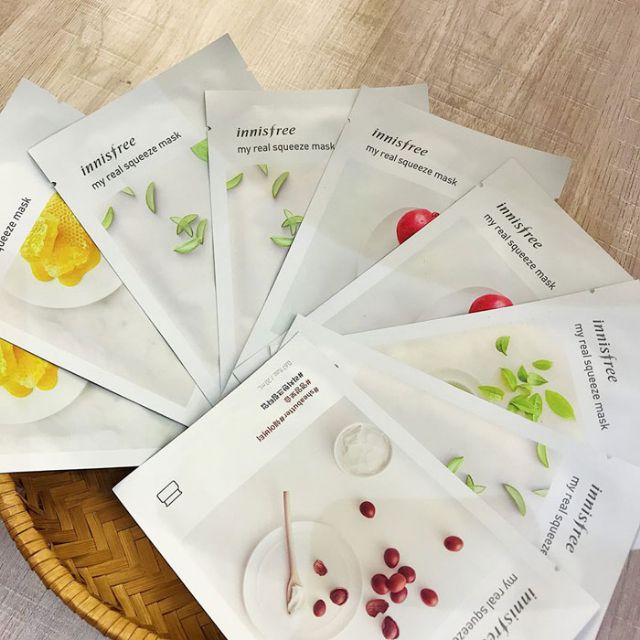 {Auth Hàn} Mặt Nạ Innisfree My Real Squeeze Mask Hàn Quốc